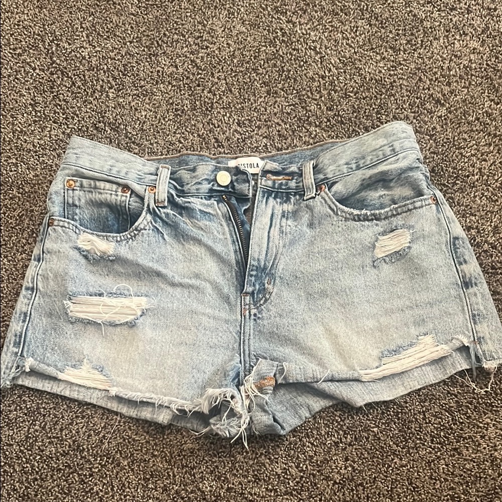 Pistola Distressed Denim Shorts size 30